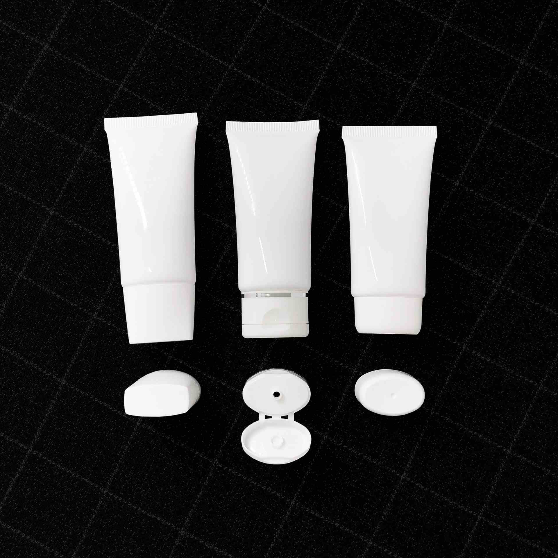 Facial Cleanser Sunscreen Empty Plastic Cosmetic Packaging 50 G Wholesale Squeeze Soft Cosmetic Tube With Custom Logo