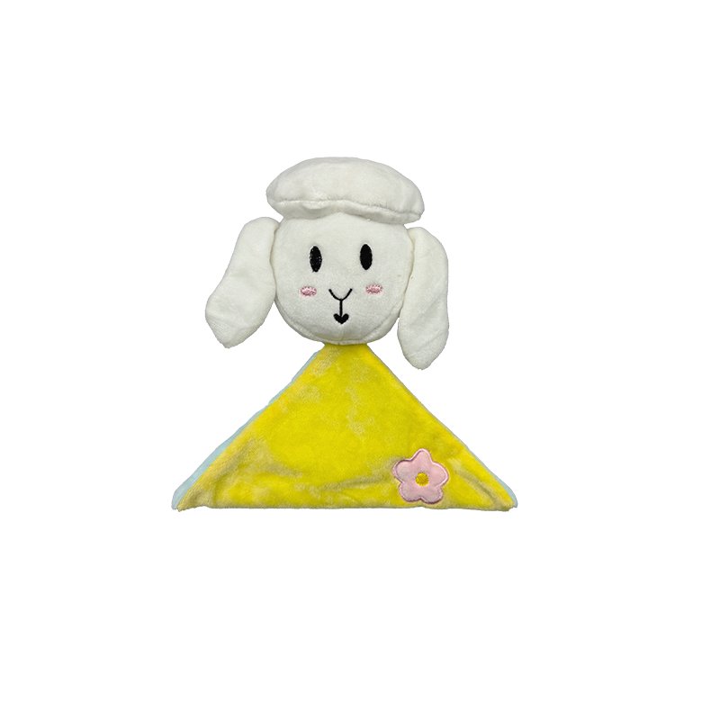 High Quality Animals Toys Plush Handkerchief Toys Custom Logo Sheep Stuffed Animals For Children