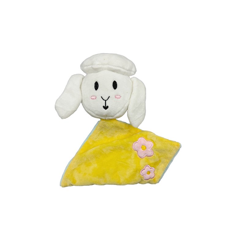 High Quality Animals Toys Plush Handkerchief Toys Custom Logo Sheep Stuffed Animals For Children