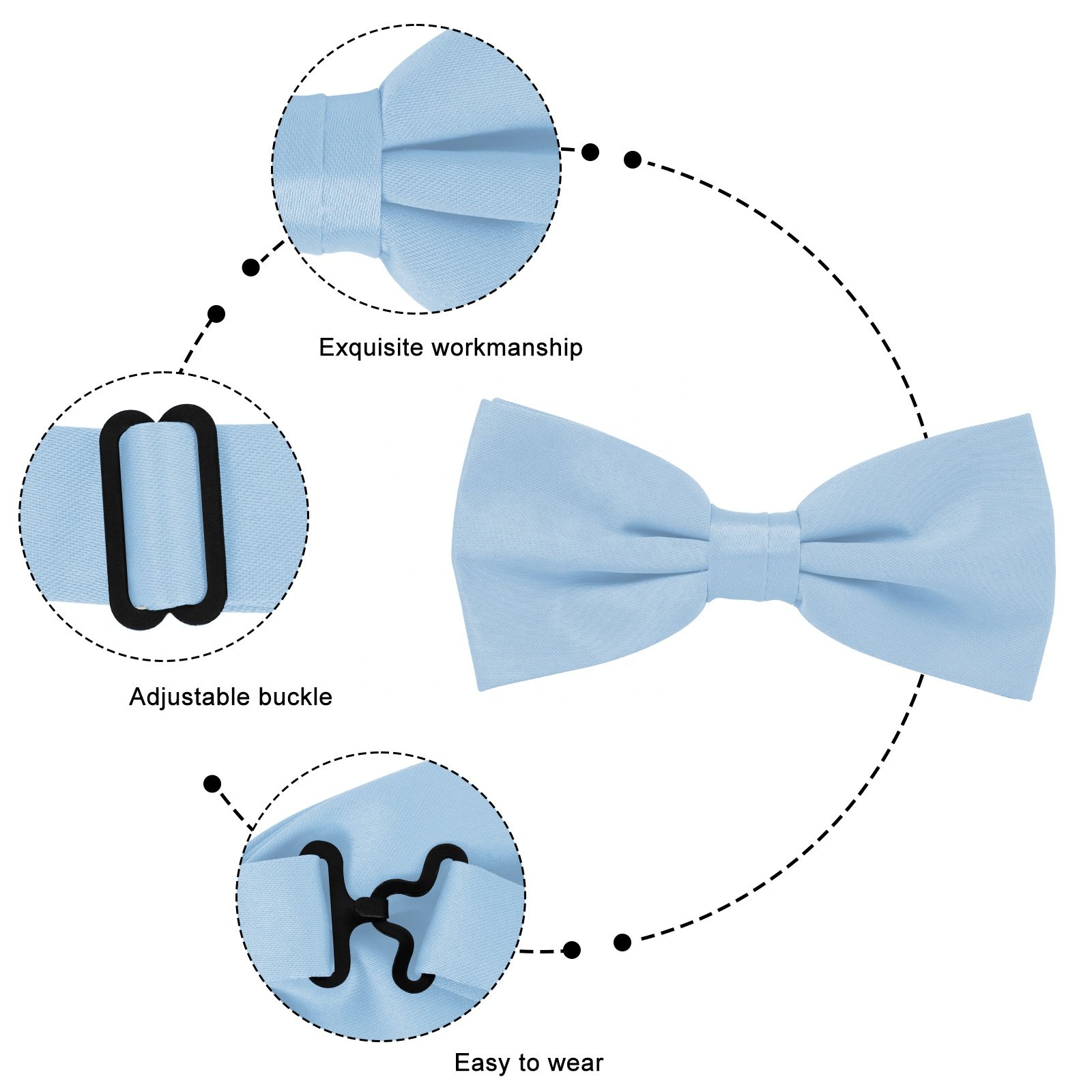 Wedding Style Men Suspender and Bow Tie Set Bulk Pack Y Back Y Shape Adjustable Elastic Suspender for Adult Boy Women
