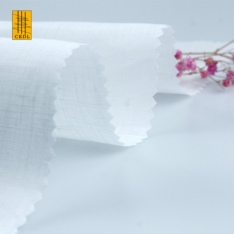 Fabric Linen-cotton Dyed Cloth for Shirts First-grade Quality Soft Solid Woven Plain Fabric Garment Dress Shirt 100% Linen /
