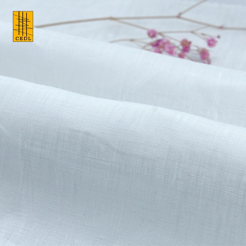 Fabric Linen-cotton Dyed Cloth for Shirts First-grade Quality Soft Solid Woven Plain Fabric Garment Dress Shirt 100% Linen /