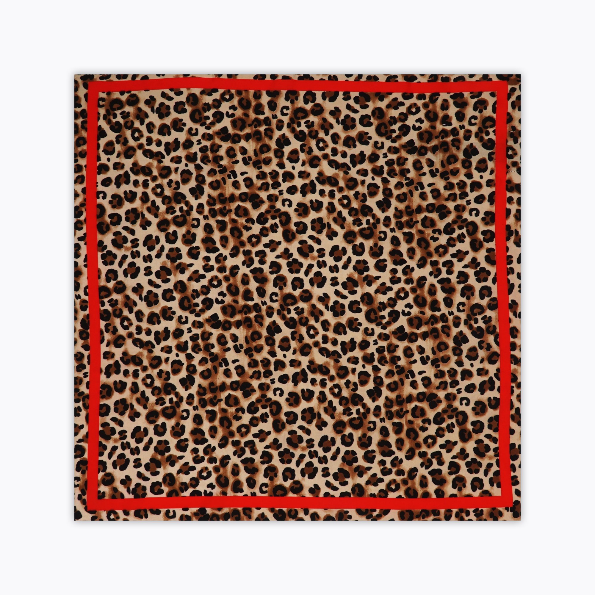 Fashion Trend 100% Polyester Custom China Scarf Handkerchief SunScreen Leopard bandana