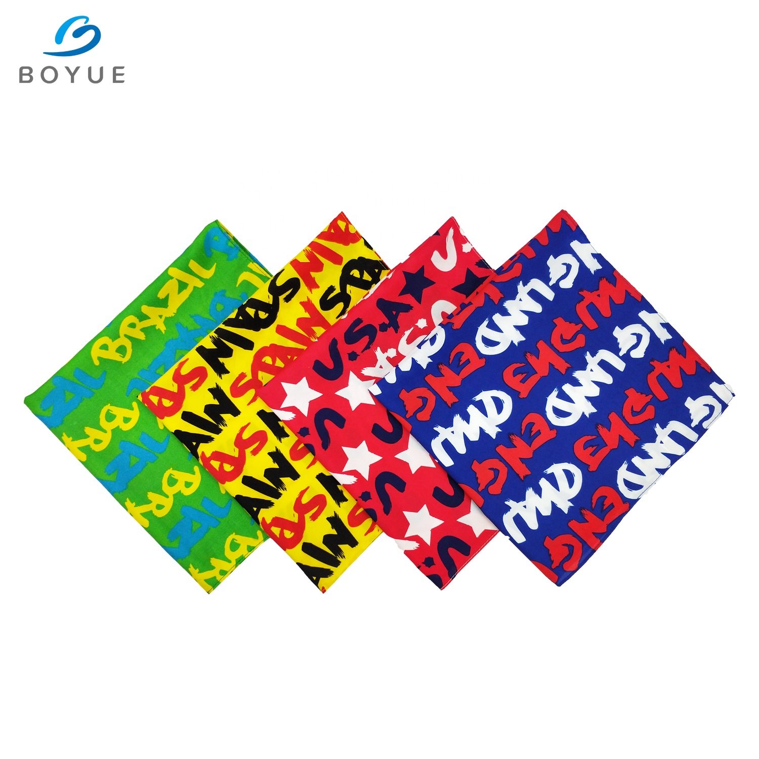 Fashion Trend 100% Polyester Custom China Scarf Handkerchief SunScreen Leopard bandana