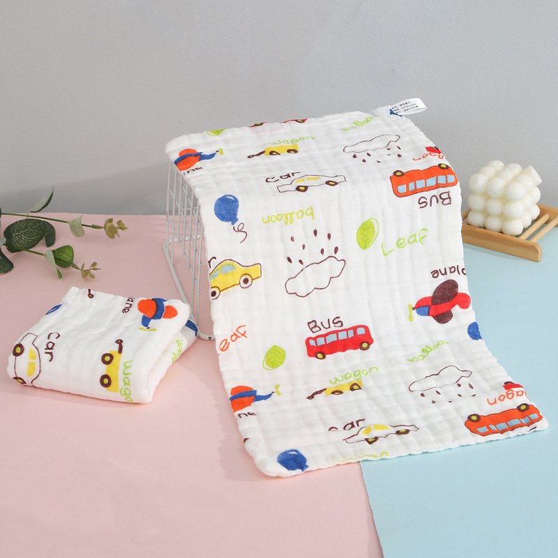 Baby Saliva Towel Cotton Six Layer High Density Gauze Children's Handkerchief Square Towel Baby Feeding Face Washing Towel