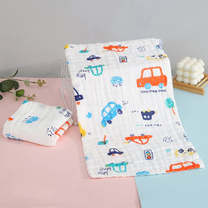 Baby Saliva Towel Cotton Six Layer High Density Gauze Children's Handkerchief Square Towel Baby Feeding Face Washing Towel