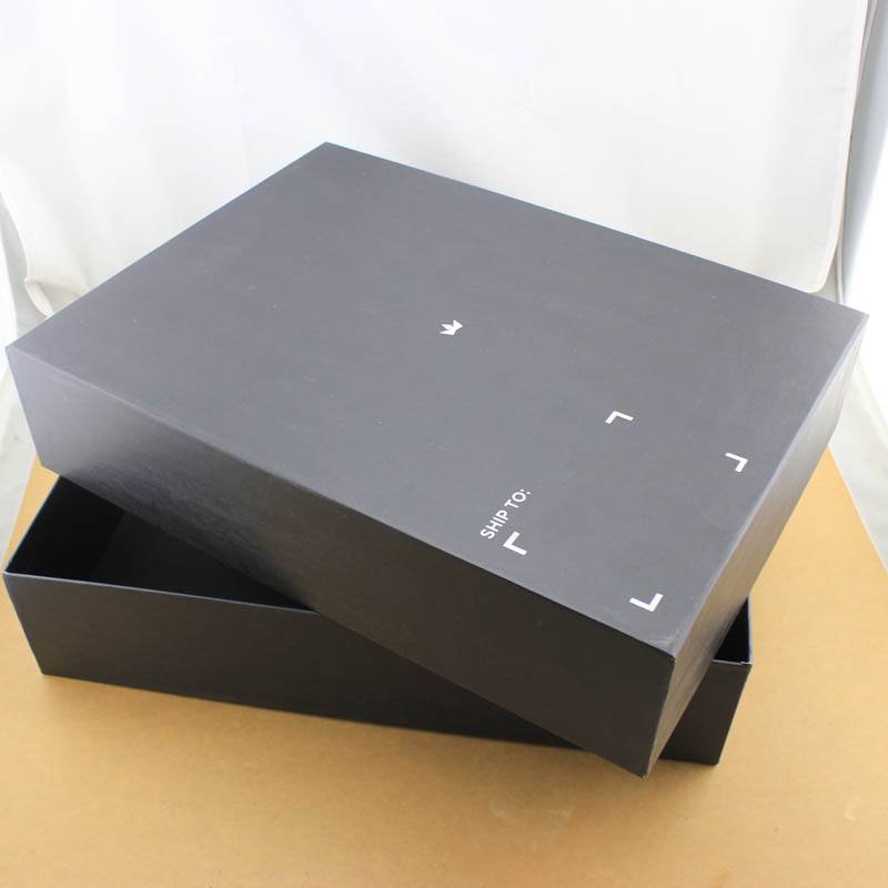 Custom black cardboard Paper box for articles for daily use Packaging Box for gift