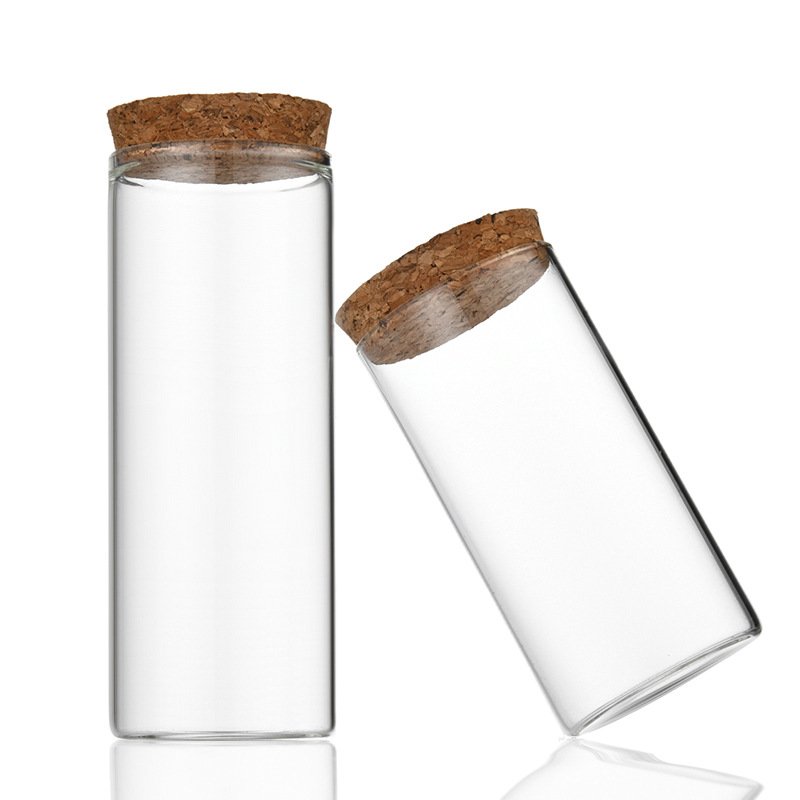 cork bottle 100ml Glass Vials large test tube With Cork Stopper 47mm Bottle Diameter
