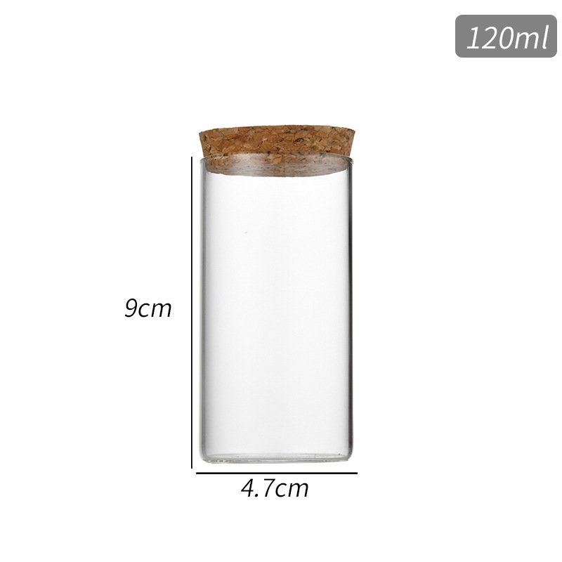 cork bottle 100ml Glass Vials large test tube With Cork Stopper 47mm Bottle Diameter