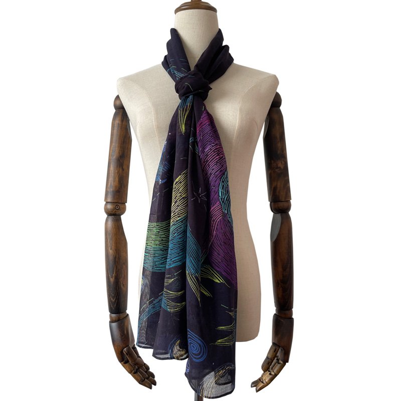 custom design printed modal silk made head handkerchief large bandana scarf for women