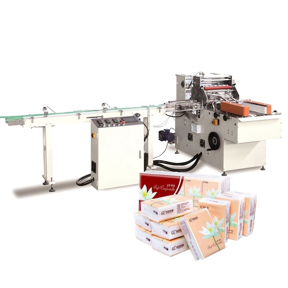 Mini Handkerchief Tissue Paper Machine Standard Pocket Tissue Paper Packing Machine