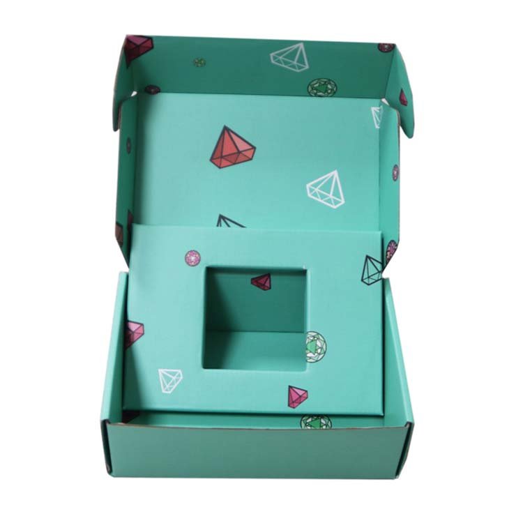Customized Personalized 10 X 10 Cm Mini Small Blue Shipping Boxes
