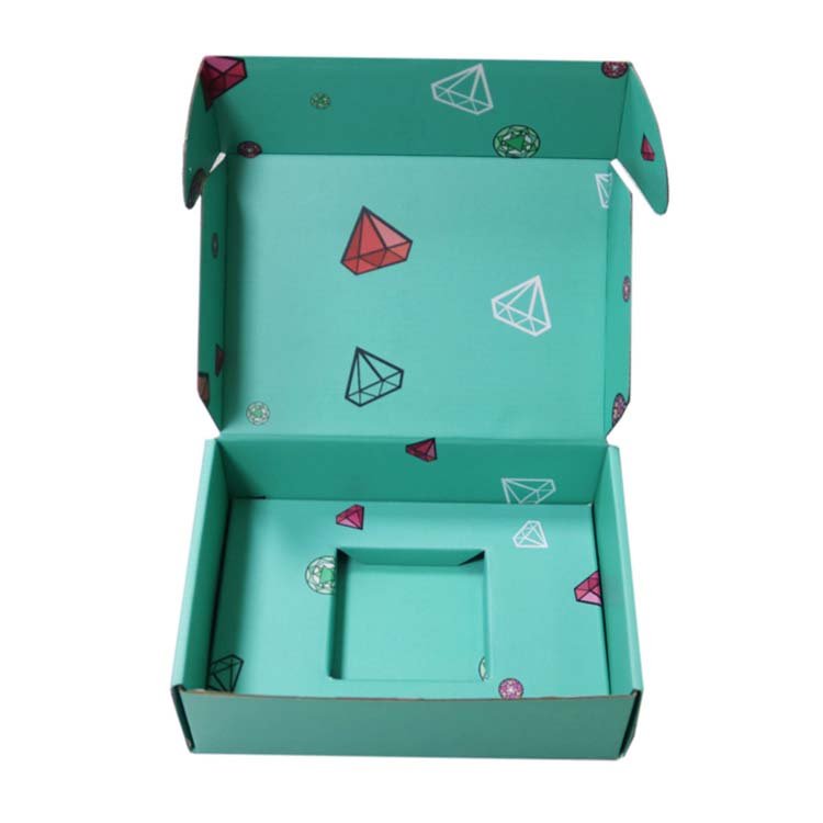 Customized Personalized 10 X 10 Cm Mini Small Blue Shipping Boxes