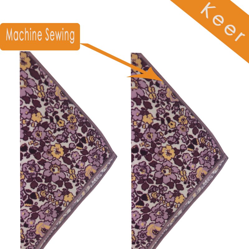 Dacheng Luxury silk Handkerchief Men Paisley Floral Digital Printed Pocket Squares Fashion Wedding Hankie