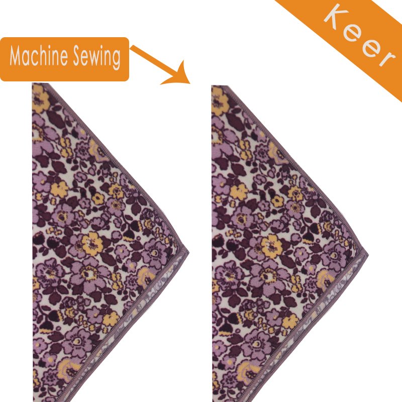 Dacheng Luxury silk Handkerchief Men Paisley Floral Digital Printed Pocket Squares Fashion Wedding Hankie