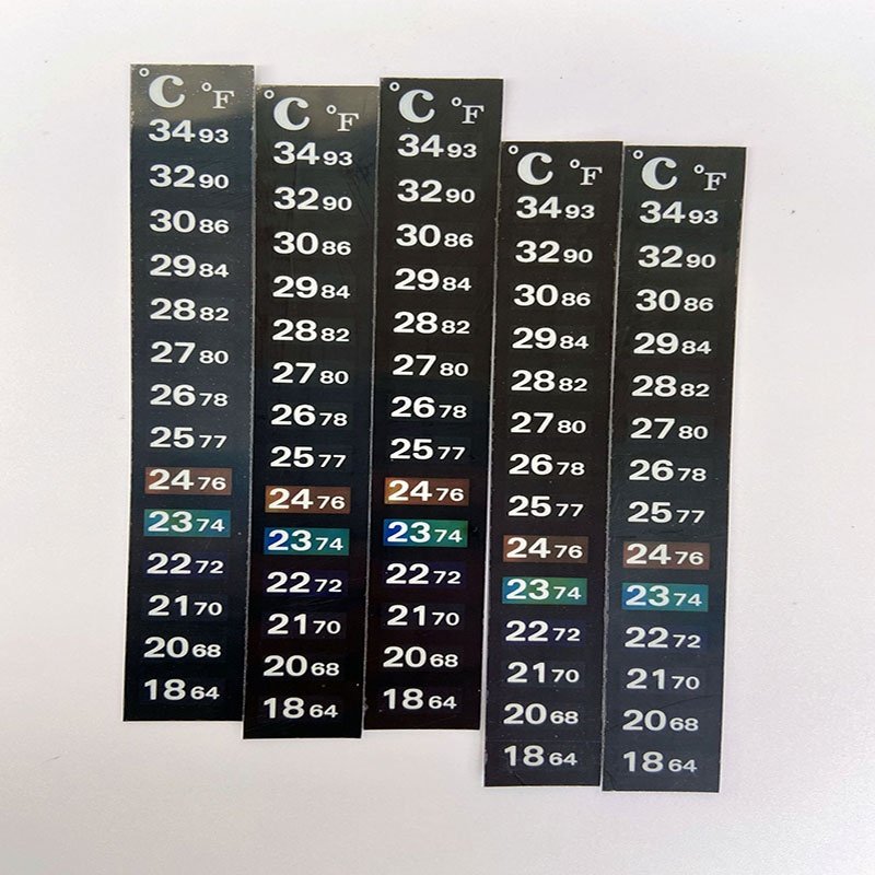 Heat Sensitive Color Changing Temperature Indicator Label Sticker