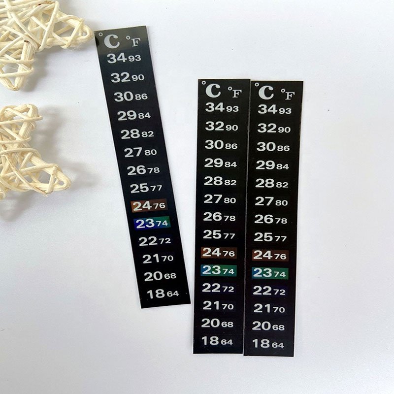 Heat Sensitive Color Changing Temperature Indicator Label Sticker