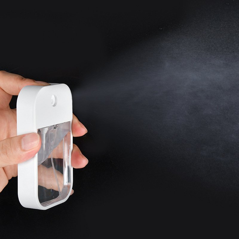 High quality card perfume bottle 40ml 50ml label maker oem logo plastic spray bottle for travel cosmetics packing