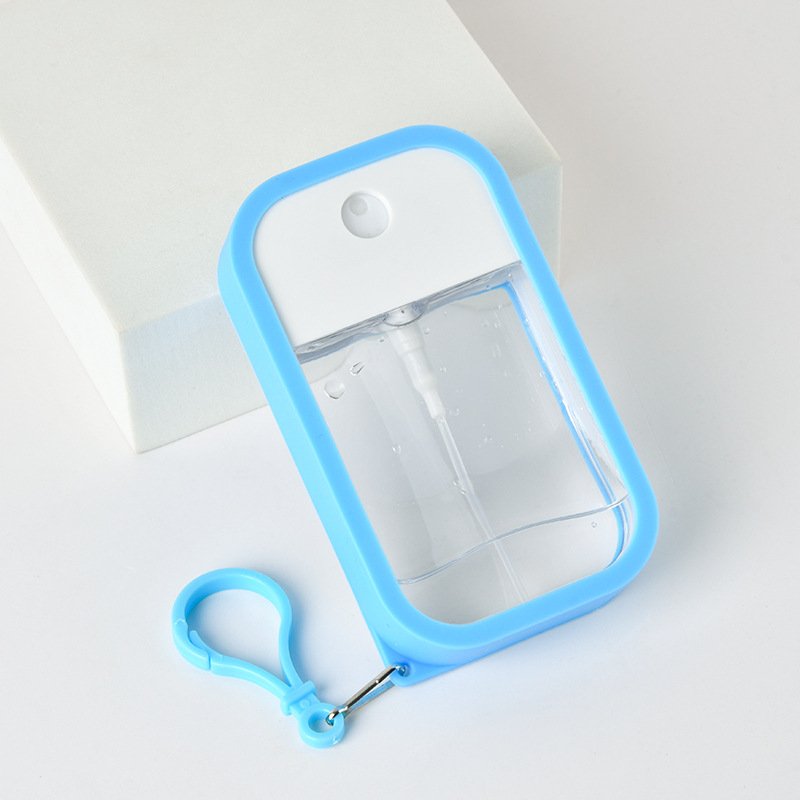High quality card perfume bottle 40ml 50ml label maker oem logo plastic spray bottle for travel cosmetics packing