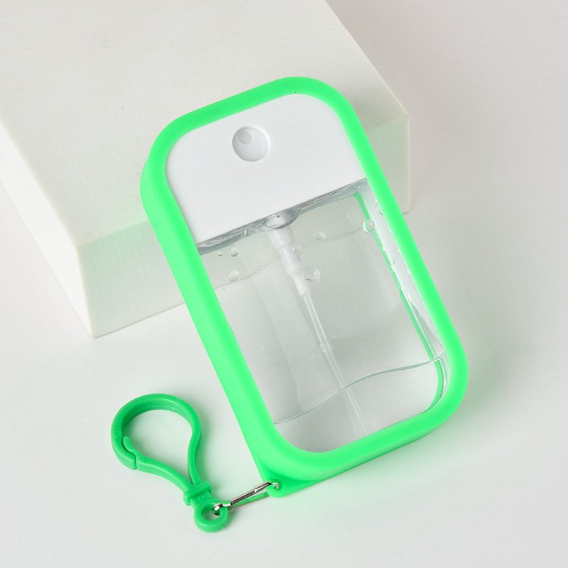 High quality card perfume bottle 40ml 50ml label maker oem logo plastic spray bottle for travel cosmetics packing