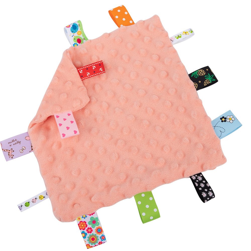 Customize Security Multifunctional Beanie Label Can Be Imported Newborn Handkerchief Blanket Toy Doll Soothing Baby Towel