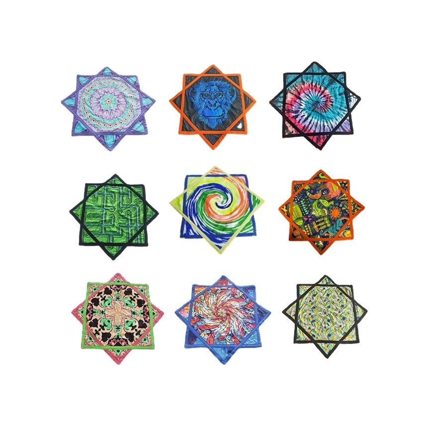 Israel Products Custom Printed Anime Handkerchief 50% Cotton 64cm 68cm Dapo Star Customized For Fun Sports