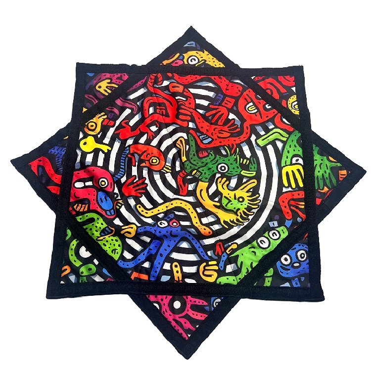Israel Products Custom Printed Anime Handkerchief 50% Cotton 64cm 68cm Dapo Star Customized For Fun Sports