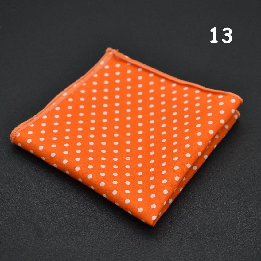Low price mens suit square towel wedding British polka dot colorful pocket square handkerchief