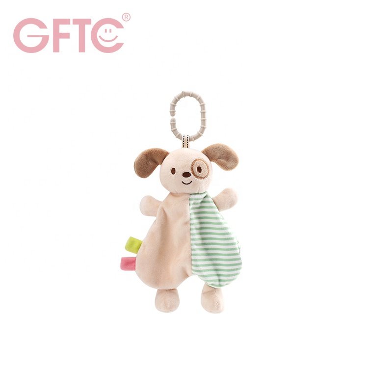 New OEM Cotton Soft Animal Towel Toy Rabbit handkerchief Security Blanket Plush Comforter Toy