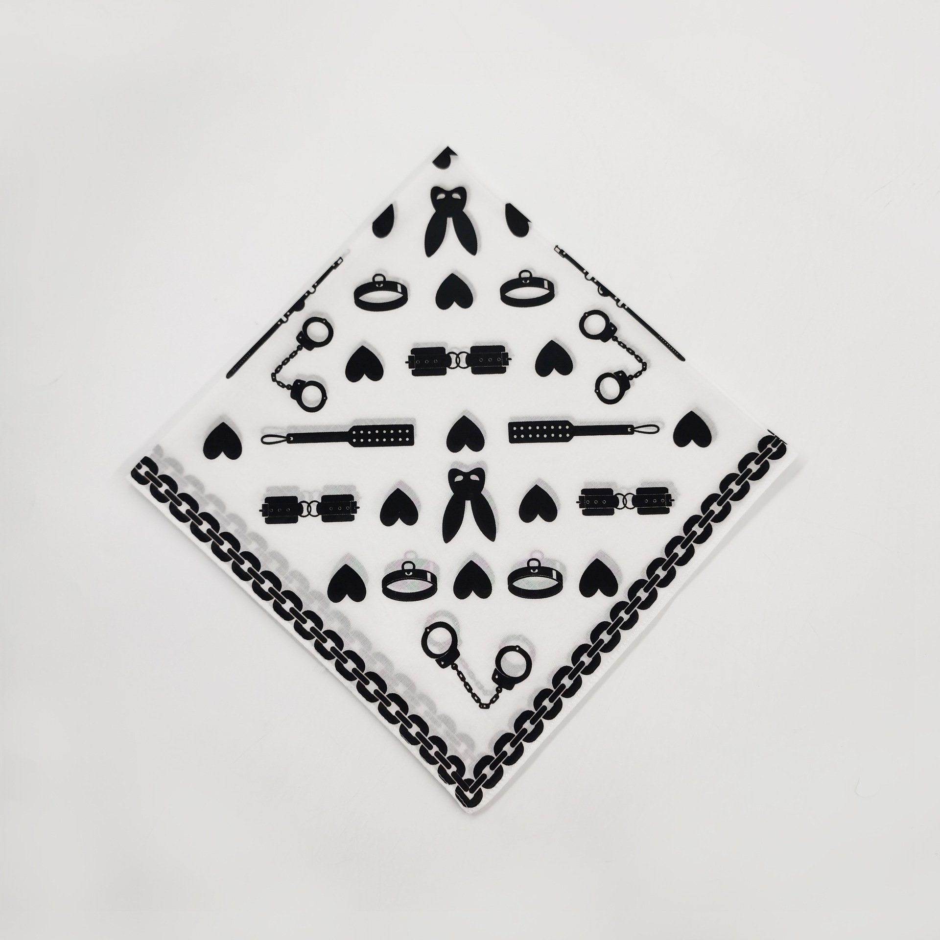 Custom Logo Print Promotional Cotton Polyester Handkerchief 100% Cotton Bandana