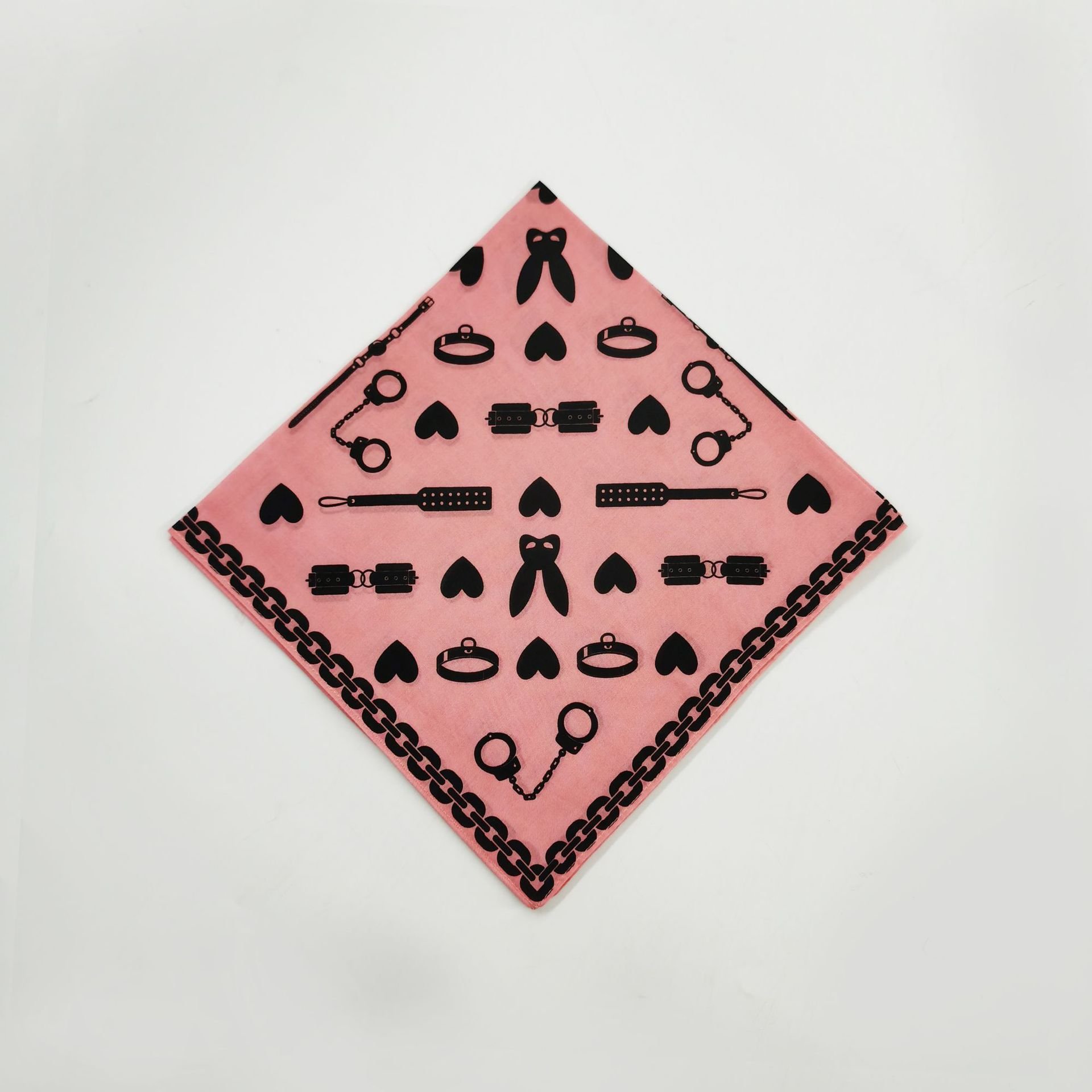 Custom Logo Print Promotional Cotton Polyester Handkerchief 100% Cotton Bandana