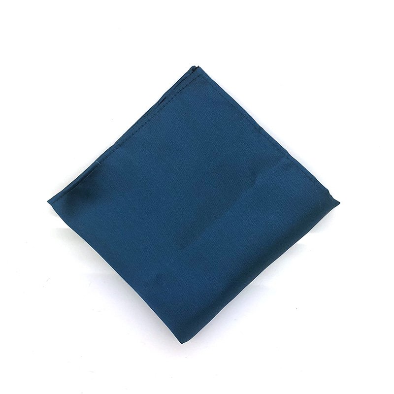 Wholesale woven solid Handkerchief Pocket Square Men with Your Own Brand