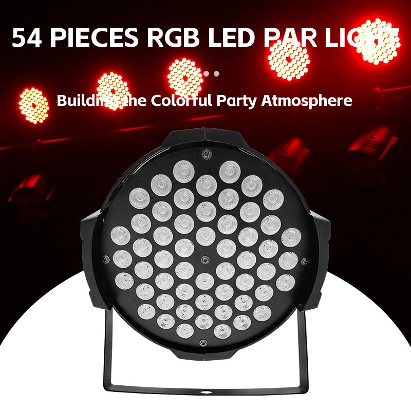 54 * 3w RGB floodlight Wedding DMX wash 3-in-1 standard light 54x3w 54 stage par light stain lamp spotlights