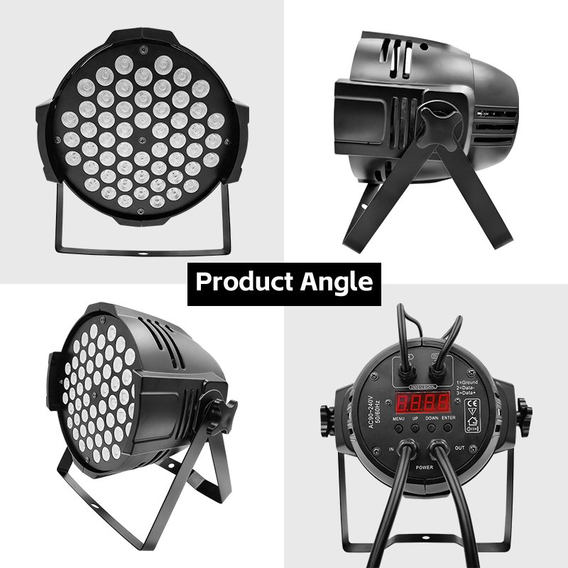54 * 3w RGB floodlight Wedding DMX wash 3-in-1 standard light 54x3w 54 stage par light stain lamp spotlights