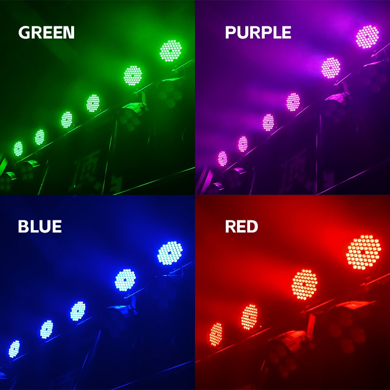 54 * 3w RGB floodlight Wedding DMX wash 3-in-1 standard light 54x3w 54 stage par light stain lamp spotlights