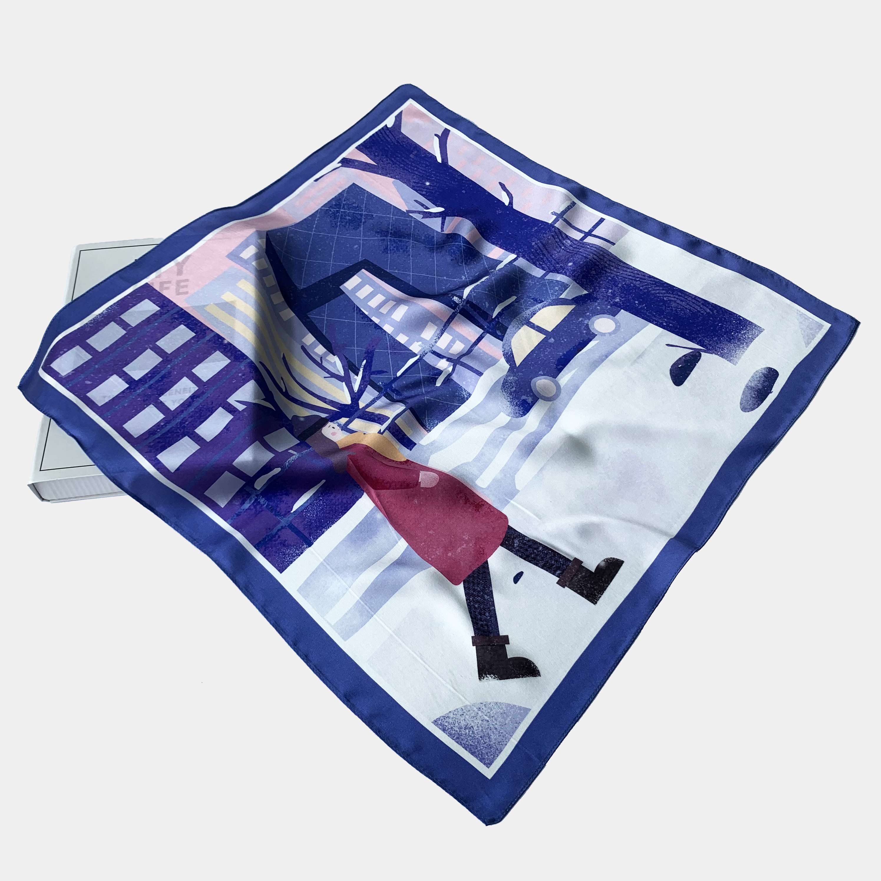 Silk custom heavy silk scarf to figure custom cotton handkerchief towel