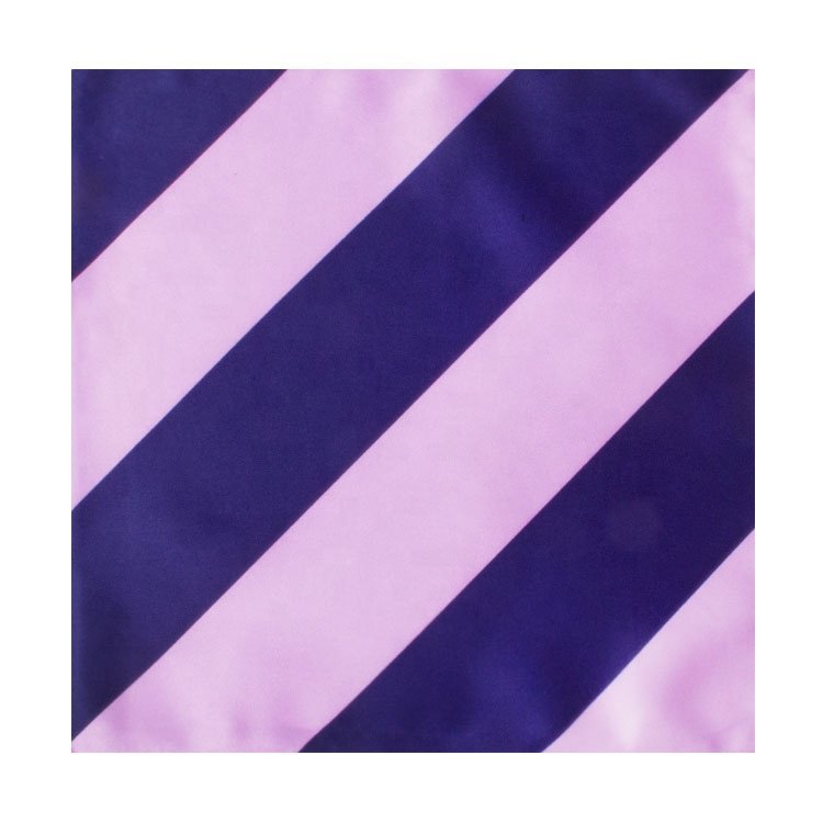 Custom 100%Polyester Handkerchiefs Factory Manufacture Suit AccessoriesPolyester stripe Pocket Square Handkerchiefs