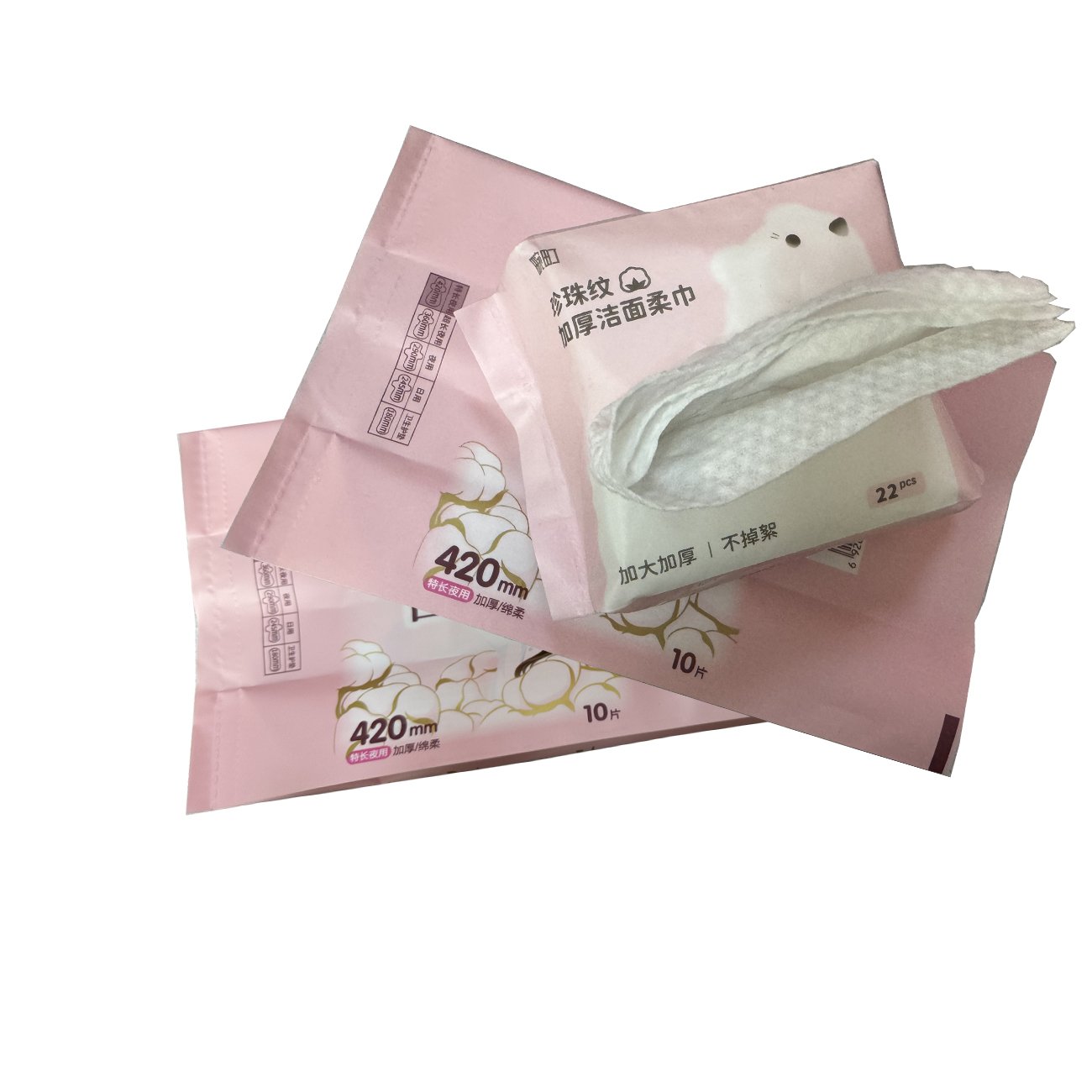 Customized Hygiene Package Of Facial Wet Tissue Sanitary Pad Incontinence pad for Women Baby