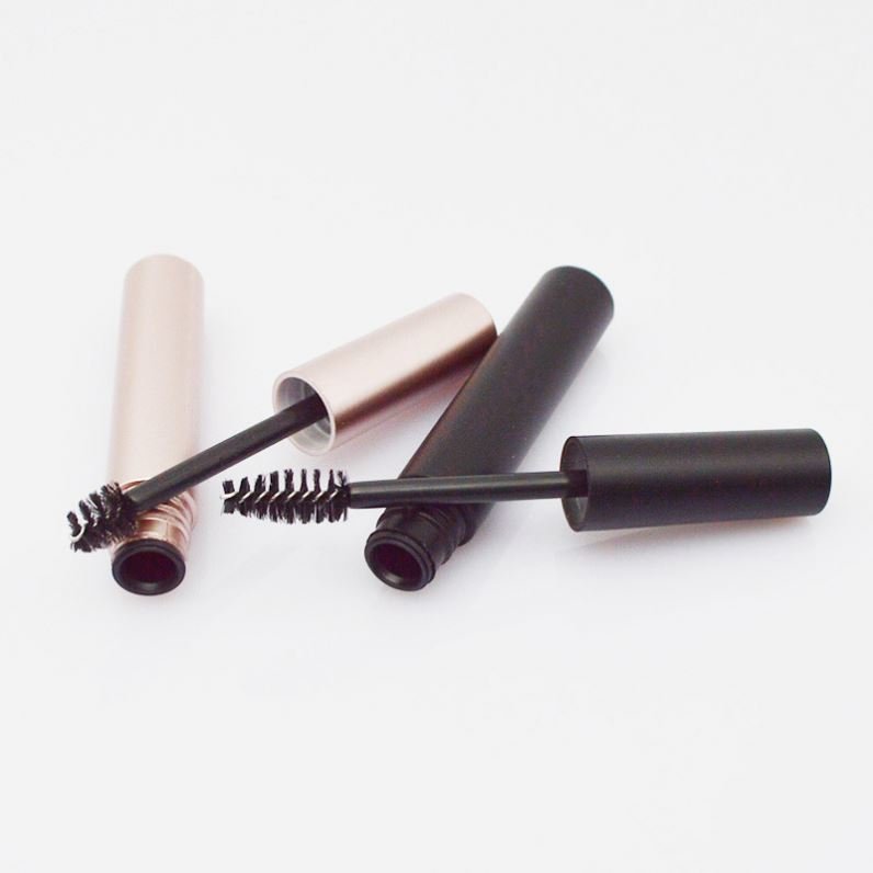 Empty Eyelash Mascara Tube with Brush Custom Gold Mascara Wand Tubes Silk Screen Printing