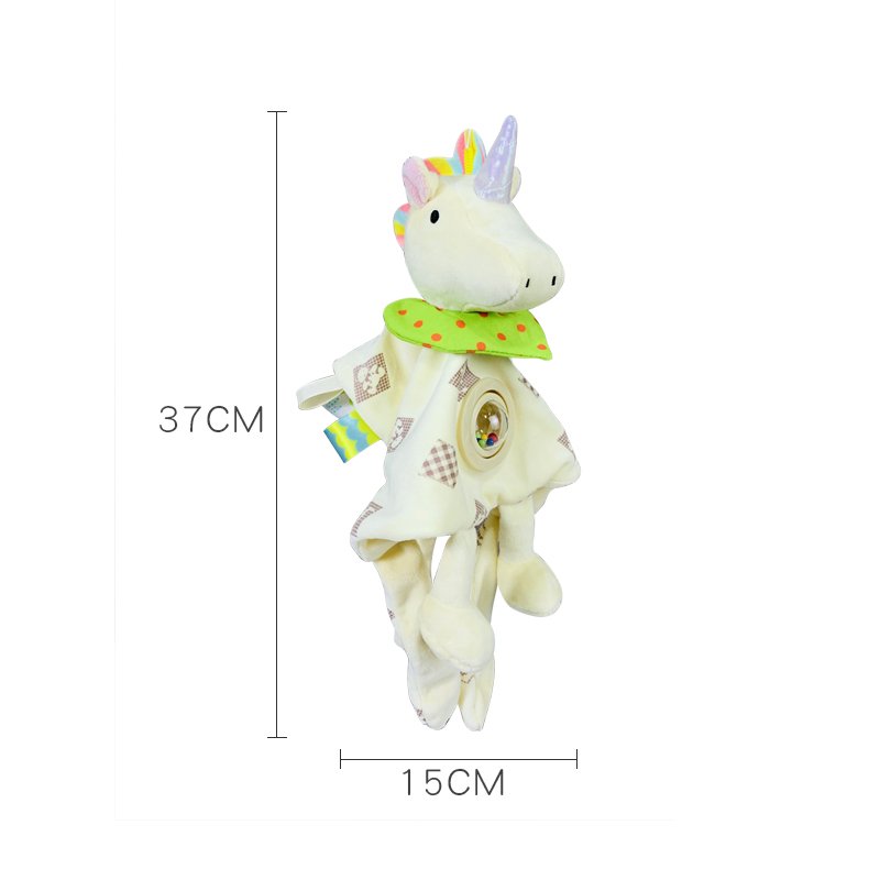 B088 New animal modeling pearl comfort towel baby lovely Plush triangle towel