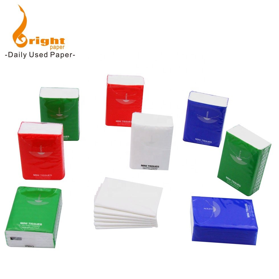 Wholesale good quality bulk pocket tissue packs Travel Paper Handkerchief