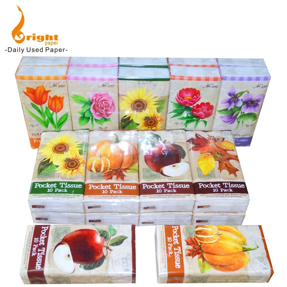 Wholesale good quality bulk pocket tissue packs Travel Paper Handkerchief