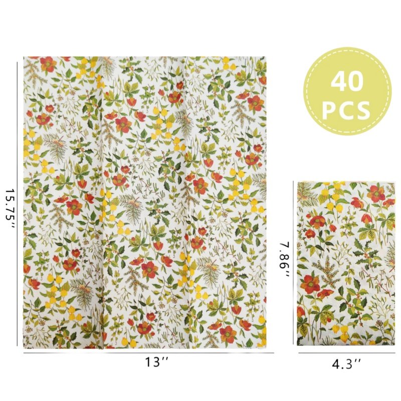 Factory Custom Disposable Handkerchief Decoration Guest Bathroom Wedding Birthday Print Paper Napkin With Logo