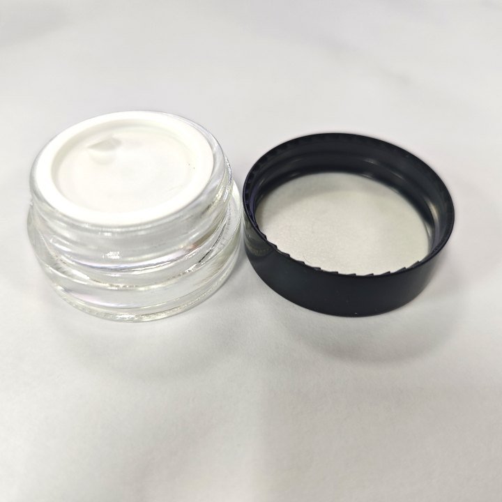 3g/5g customized logo printed eye cream bottles and eye cream glass jar with lid