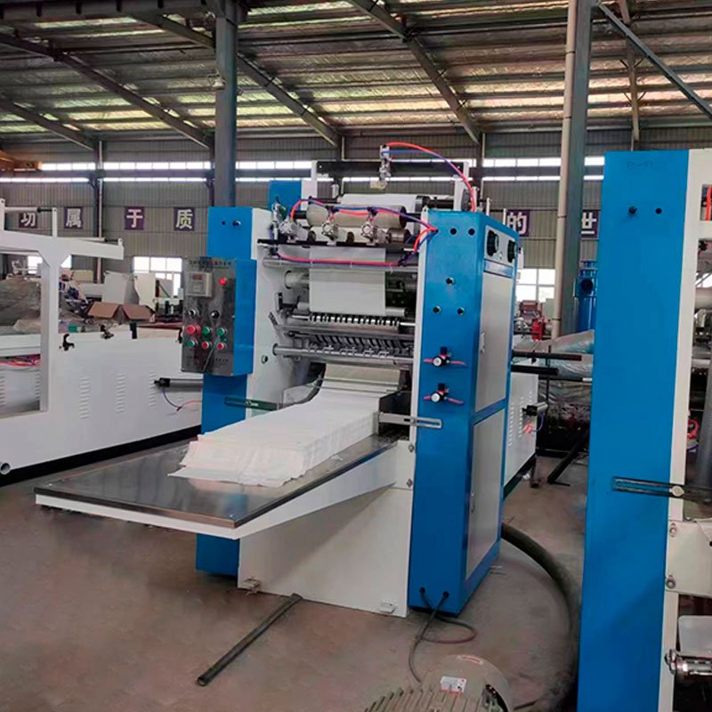Automatic facial tissue 3 lines making machine/V-fold facial tissue folding machine