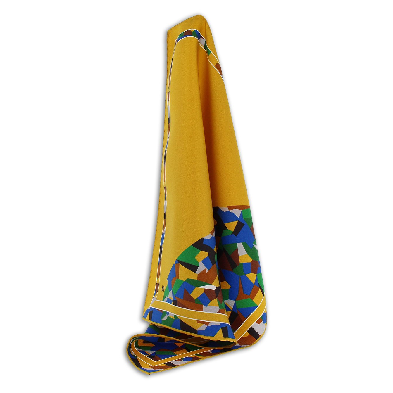 Made in Italy 100% Silk Pocket Square Palladiana Prime Rose - 33cm Length Twill Weaves - Optimal for Business Casual Style