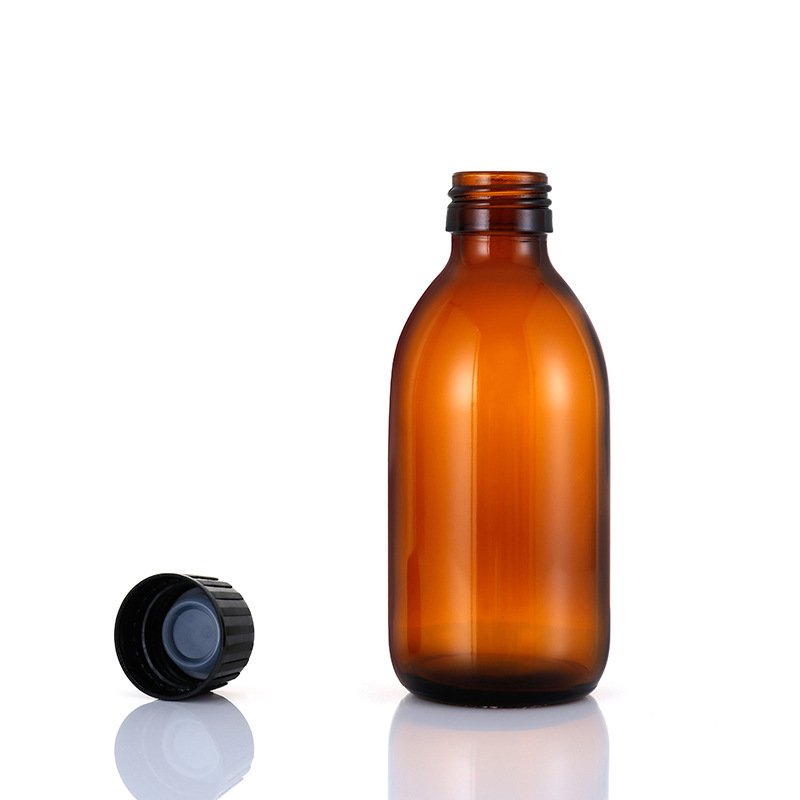 Manufacturing 100ml 125ml 150ml Cough Syrup Glass Lean Bottle Medicine Liquid Oral Container