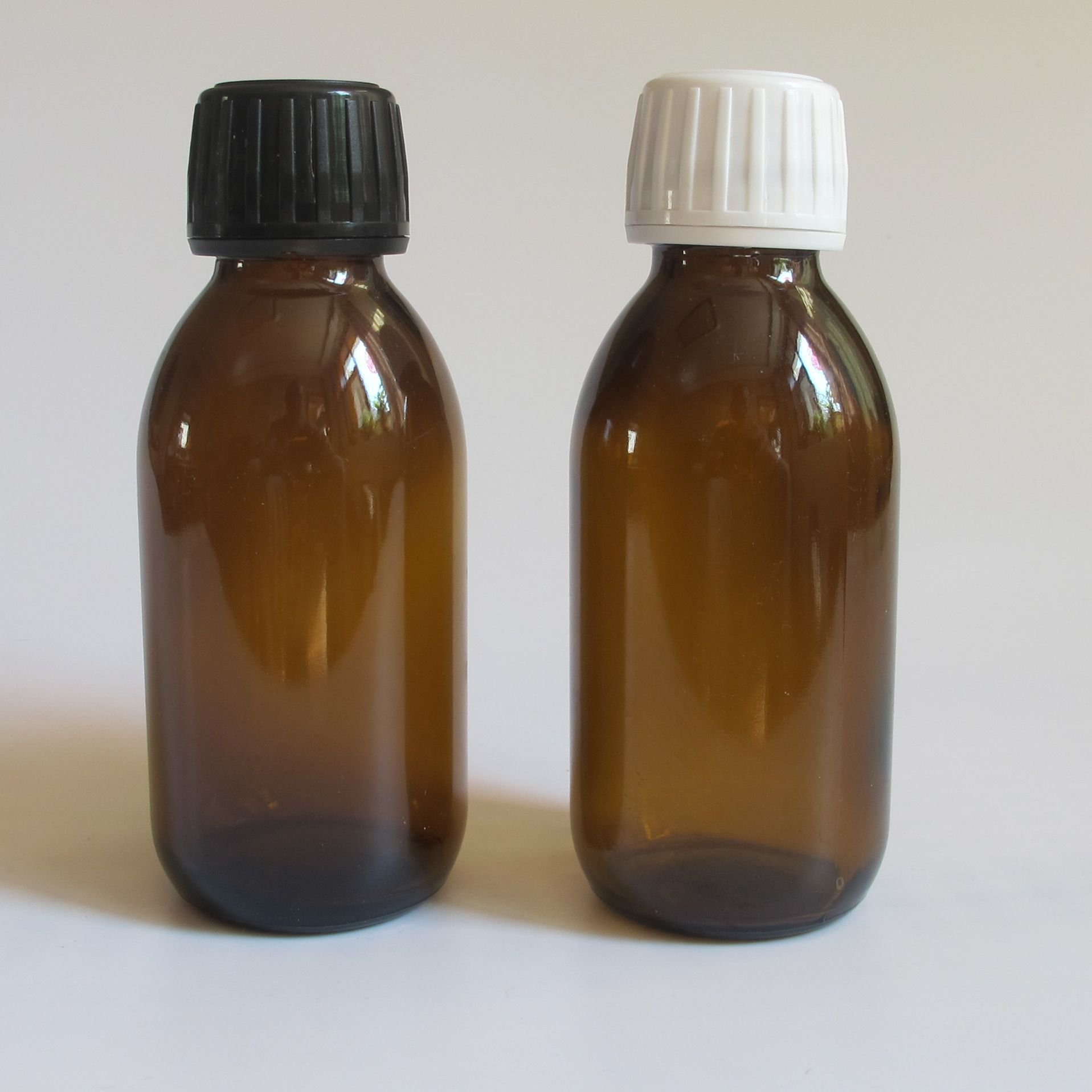 Manufacturing 100ml 125ml 150ml Cough Syrup Glass Lean Bottle Medicine Liquid Oral Container