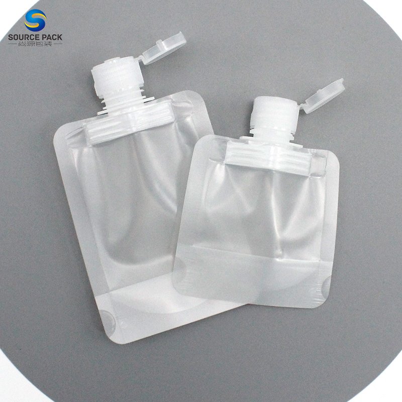 Eco Friendly Biodegradable Kraft Refill Spout Pouch Liquid Hand Soap Stand Up Bag