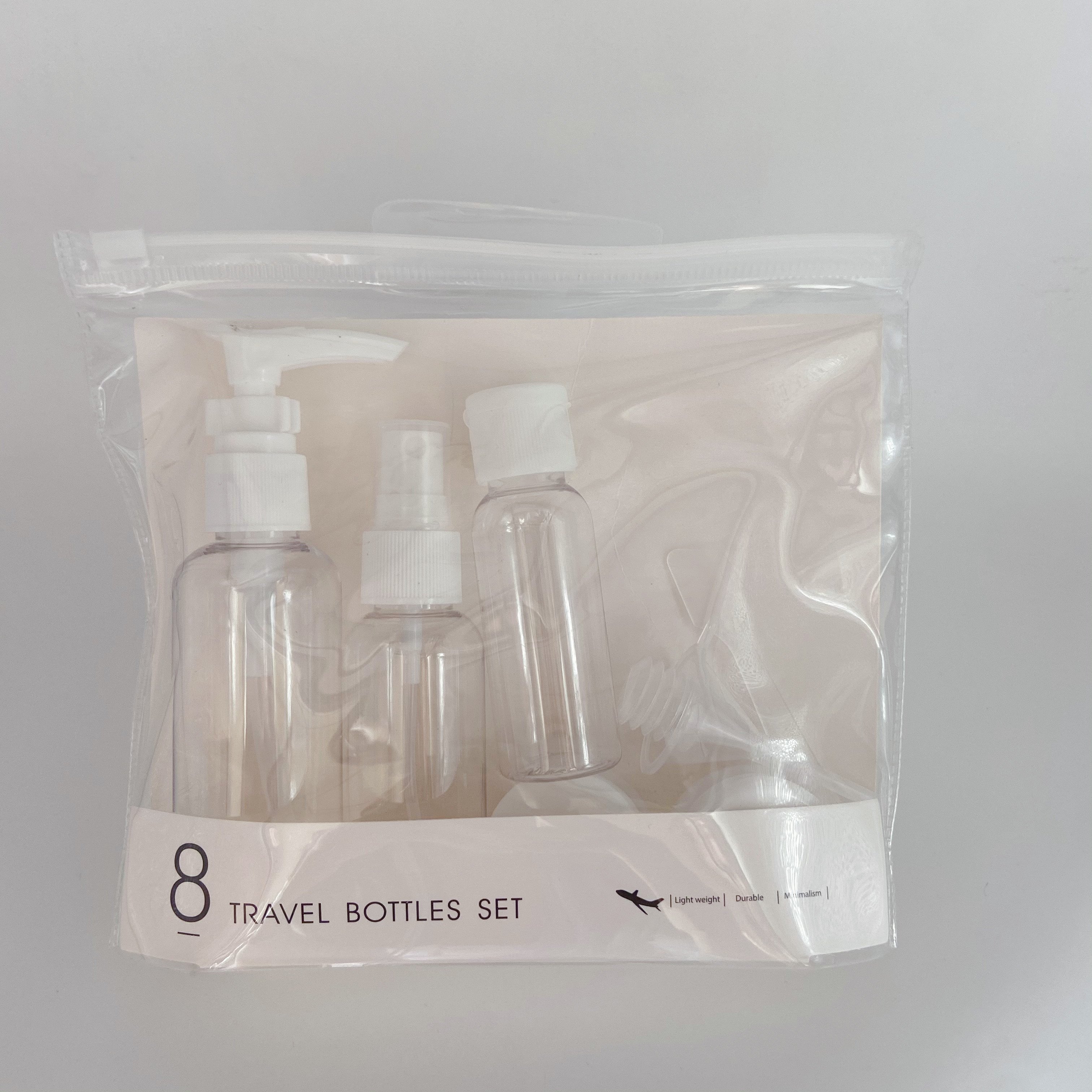 Split Bottling Set Travel Small Empty Bottle Cosmetic Spray Bottle Shower Small Travel Seven-piece Travel Kit Set Bottle